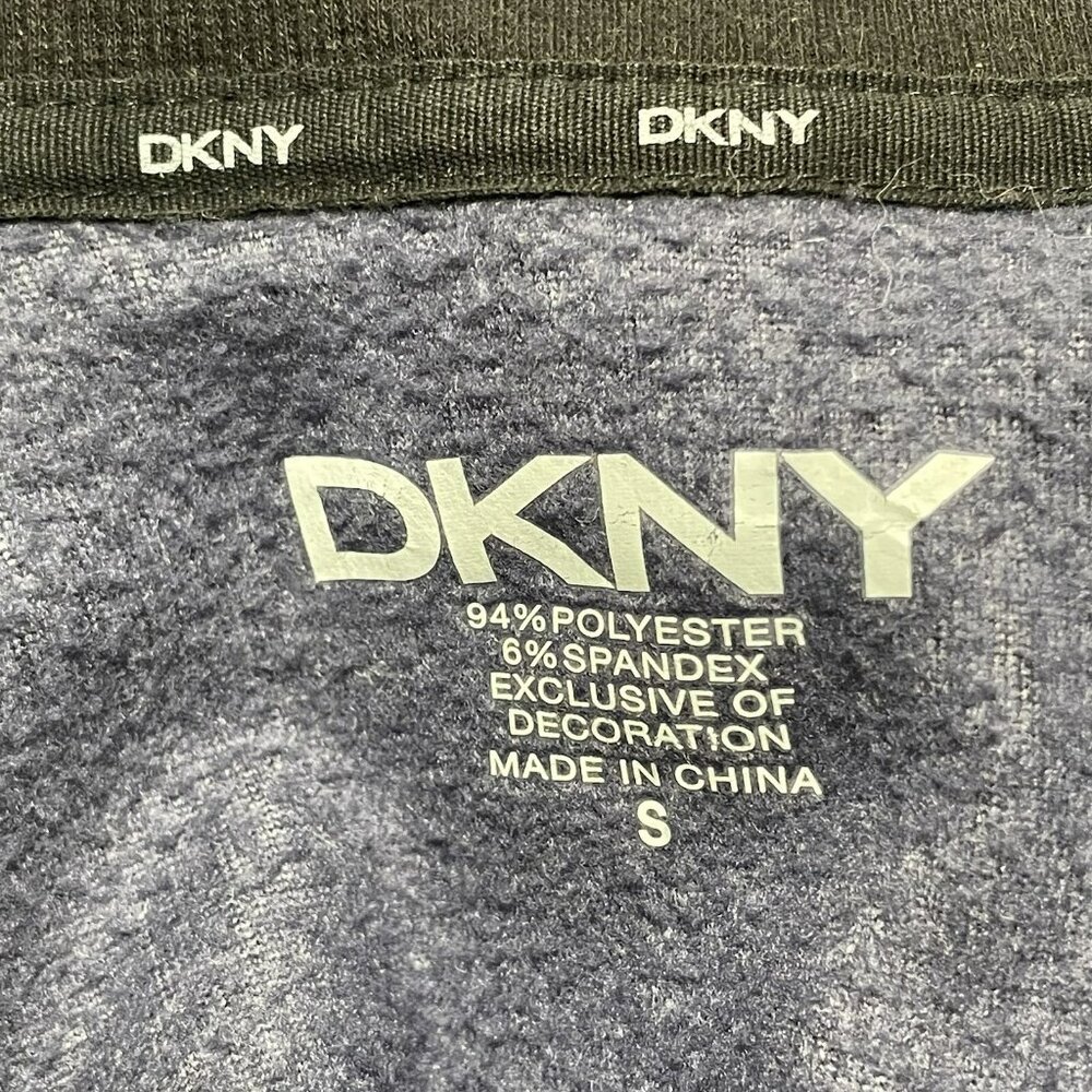 Dkny Duster Jacket Kimono Cardigan Tunic Fleece Women Size S Plaid Open Comfy - Picture 3 of 10